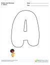 Bubble Letters Balloon A