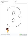 Bubble Letters Balloon B