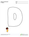 Bubble Letters Balloon D