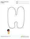 Bubble Letters Balloon H
