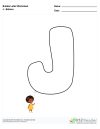 Bubble Letters Balloon J