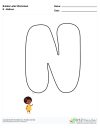 Bubble Letters Balloon N