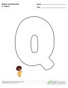 Bubble Letters Balloon Q