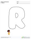 Bubble Letters Balloon R