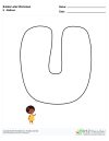 Bubble Letters Balloon U
