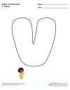 Bubble Letters Balloon V