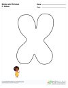 Bubble Letters Balloon X