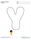 Bubble Letters Balloon Y
