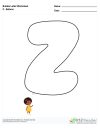 Bubble Letters Balloon Z