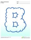 Bubble Letters Cloud B