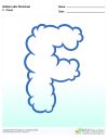 Bubble Letters Cloud F
