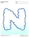 Bubble Letters Cloud N