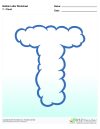 Bubble Letters Cloud T