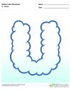 Bubble Letters Cloud U
