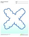Bubble Letters Cloud X