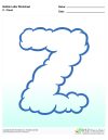 Bubble Letters Cloud Z