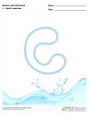 Bubble Letters Liquid Lowercase c