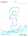Bubble Letters Liquid Lowercase f
