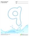 Bubble Letters Liquid Lowercase q