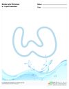 Bubble Letters Liquid Lowercase w