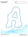 Bubble Letters Liquid Uppercase A