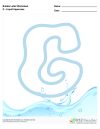 Bubble Letters Liquid Uppercase G