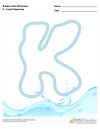 Bubble Letters Liquid Uppercase K