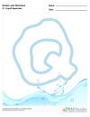 Bubble Letters Liquid Uppercase Q
