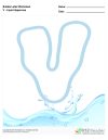 Bubble Letters Liquid Uppercase V