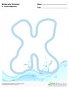 Bubble Letters Liquid Uppercase X