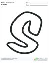 Bubble Letters Slanted S