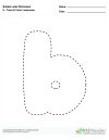 Bubble Letters Trace and Color Lowercase b