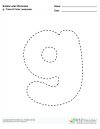 Bubble Letters Trace and Color Lowercase g