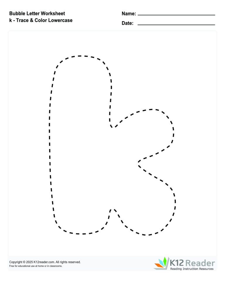 bubble-letters-trace-and-color-lowercase-k-reading-worksheets