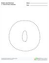 Bubble Letters Trace and Color Lowercase o