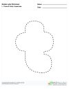 Bubble Letters Trace and Color Lowercase t