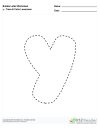 Bubble Letters Trace and Color Lowercase y