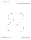 Bubble Letters Trace and Color Lowercase z