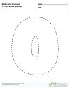 Bubble Letters Trace and Color Uppercase O