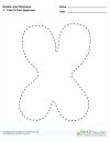 Bubble Letters Trace and Color Uppercase X