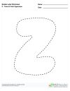 Bubble Letters Trace and Color Uppercase Z