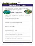Capital Letters with Geographical Places