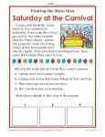 What is the main idea of a story? Saturday at the Carnival!