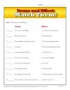 cause and effect writing worksheet Cause and Effect: Match Them!