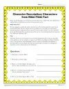 Character Description Worksheet - Characters from Rikki-Tikki-Tavi