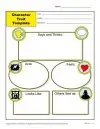 character analysis worksheet 6th grade Character Trait Template