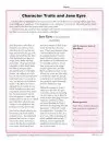 character analysis worksheet 6th grade Character Traits Worksheet – Jane Eyre