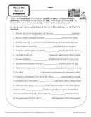 Choose the Correct Homophone - Printable Worksheet