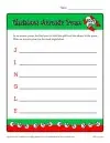 Christmas Acrostic Poem Activity