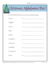 Christmas: Alphabetize This!